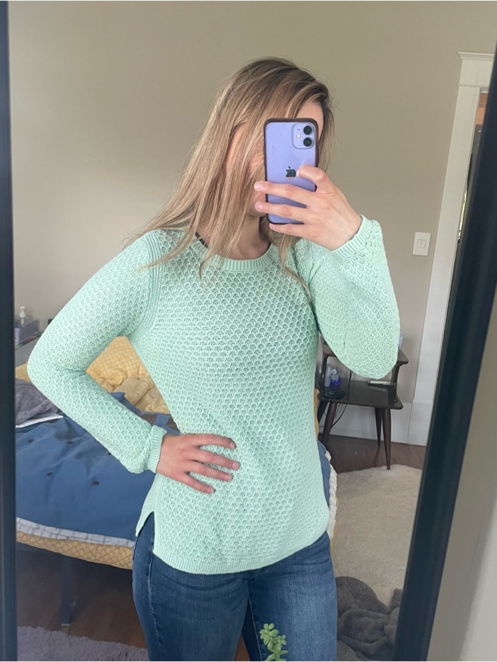 Old Navy Mint Green Crewneck Sweater